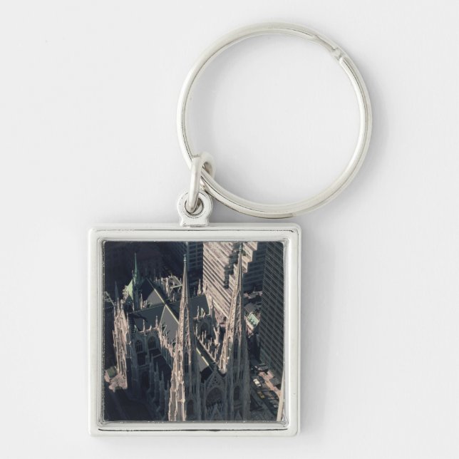 View of St. Patrick's Cathedral Keychain (Front)