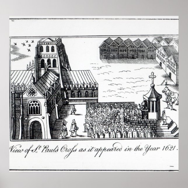 View of St. Paul's Cross Poster (Front)