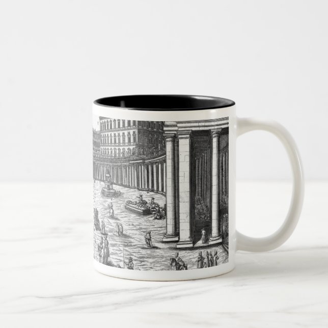 View of St. Peter's, Rome Two-Tone Coffee Mug (Right)