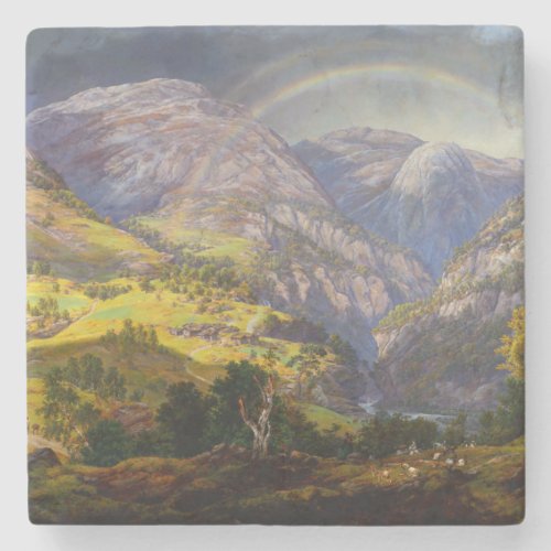 View of Stalheim in Norway Stone Coaster