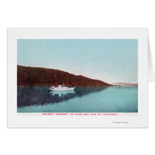 View of Steamer Whisper on the Lake Cards (Front Horizontal)