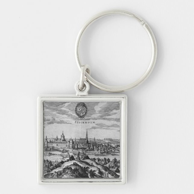 View of Stockholm Keychain (Front)