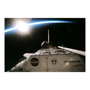 View of Sunrise from Space Shuttle Endeavour Poster