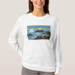 View of Surf Along the Rock T-Shirt