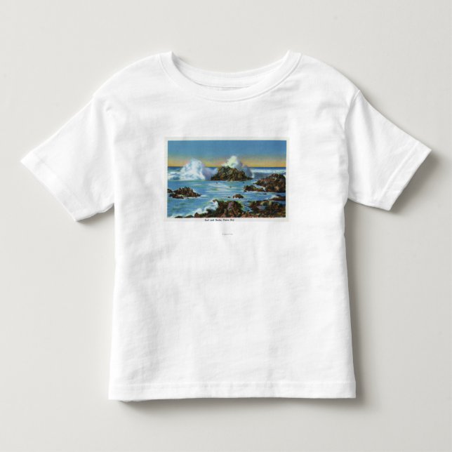View of Surf Along the Rock Toddler T-shirt (Front)