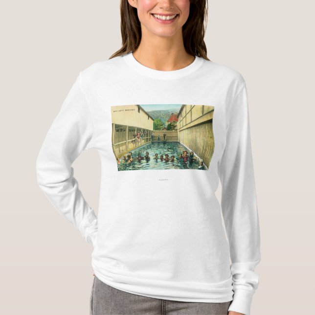 View of Swimmers in the Baths T-Shirt (Front)