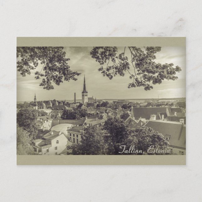 View of Tallinn from Toompea CC0210 Postcard (Front)