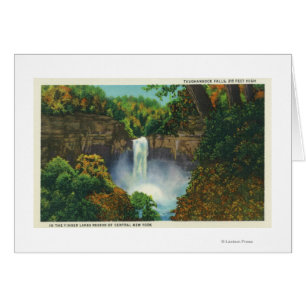View of Taughannock Falls, 215 Feet High Cards