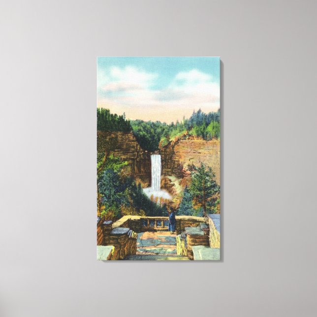 View of Taughannock Falls # 2 Canvas Print (Front)
