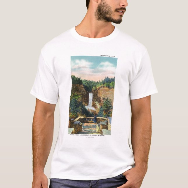 View of Taughannock Falls # 2 T-Shirt (Front)