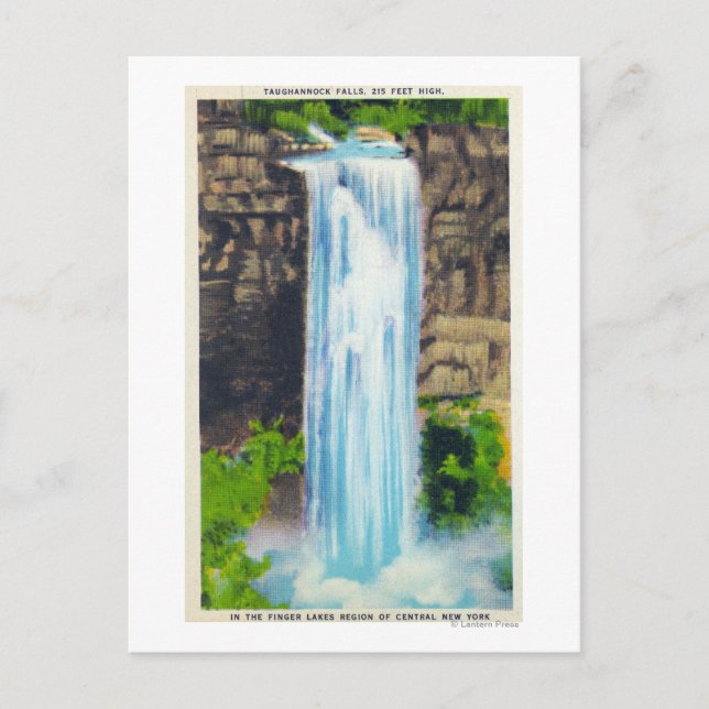 View of Taughannock Falls Postcard (Front)