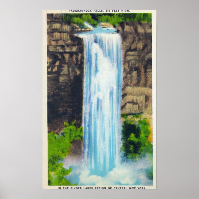 View of Taughannock Falls Poster (Front)