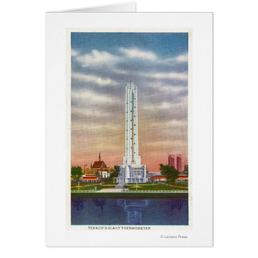 View of Texaco's Giant Thermometer Cards (Front)