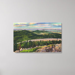 View of the 2nd Hairpin Turn on Memorial Hwy Canvas Print