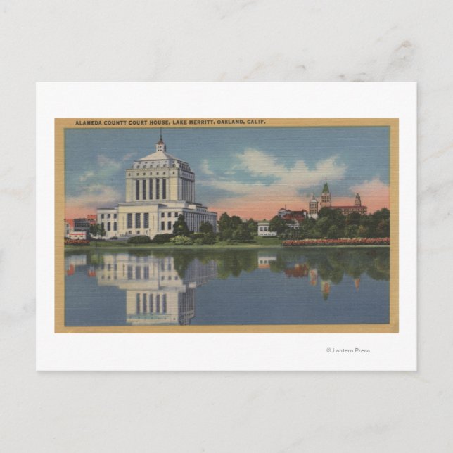 View of the Alameda County Court House Postcard (Front)