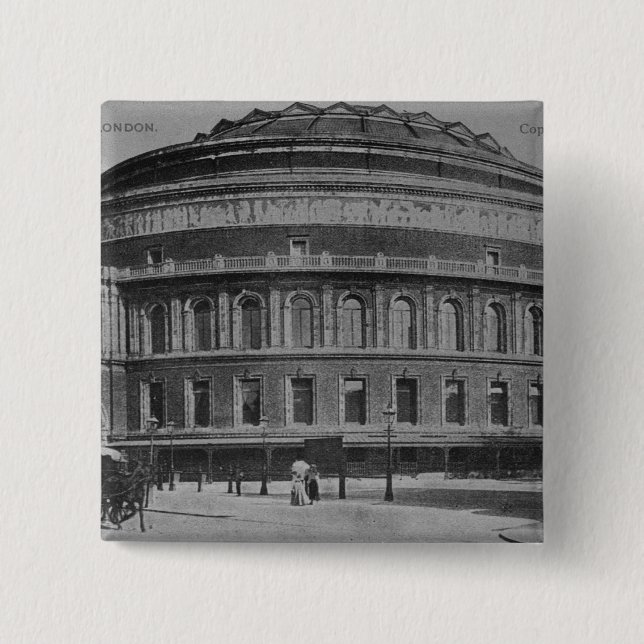 View of the Albert Hall, c.1900 Pinback Button (Front)