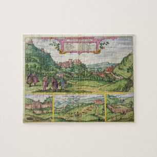 View of the Alhambra, from 'Civitates Orbis Terrar Jigsaw Puzzle