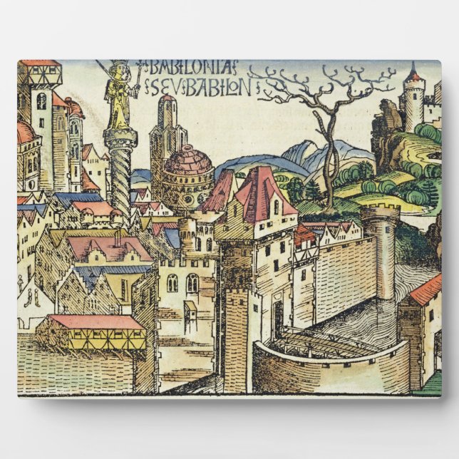 View of the Ancient City of Babylon, from the Nure Plaque (Front)