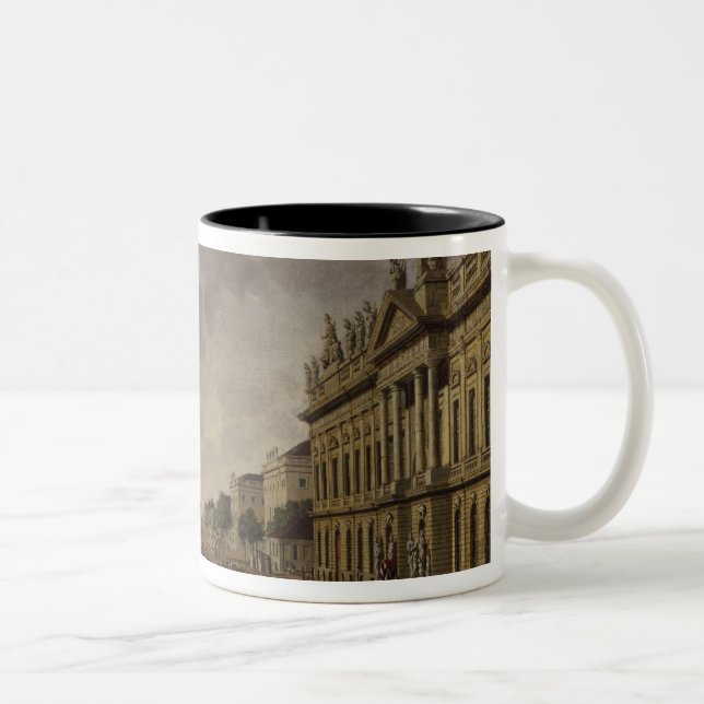 View of the armory and Unter den Linden Street Two-Tone Coffee Mug (Right)