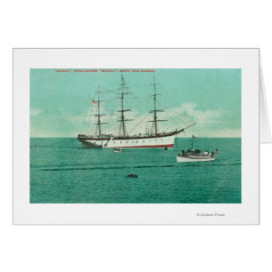View of the Balboa and the Sinaloa Entering Cards