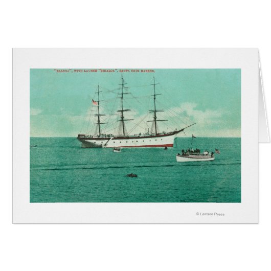 View of the Balboa and the Sinaloa Entering Cards (Front Horizontal)
