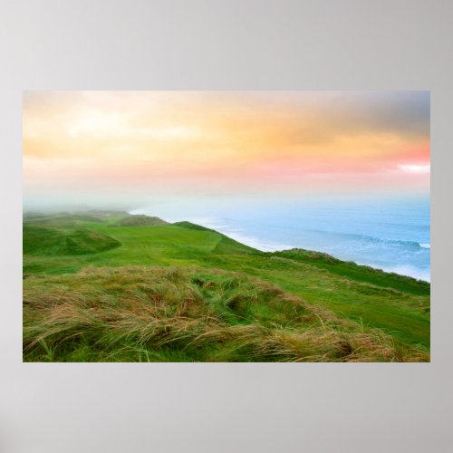 view of the Ballybunion links golf course Poster