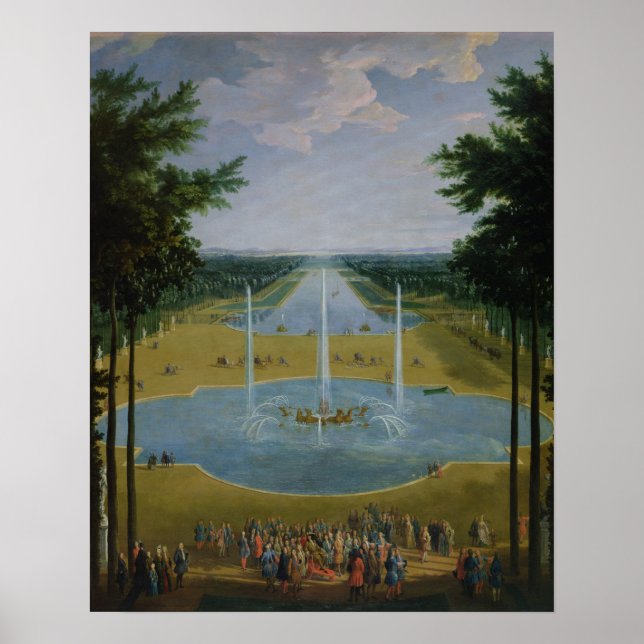 View of the Bassin d'Apollon Poster (Front)