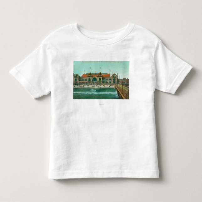 View of the Bathing Pavilion and Electric Pier Toddler T-shirt (Front)