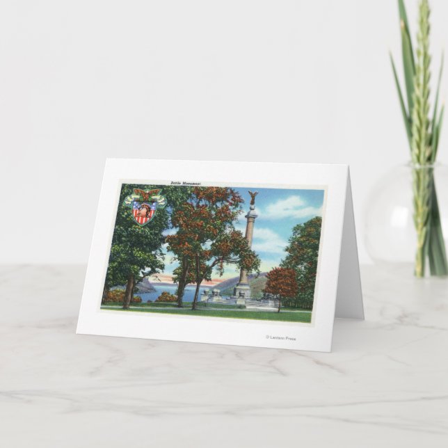 View of the Battle Monument Card (Front)