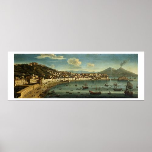 View of The Bay of Naples from the Bay of Chiaia  Poster