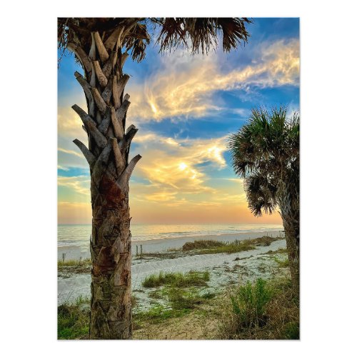 View of the Beach at Myrtle Beach SC Photo Print