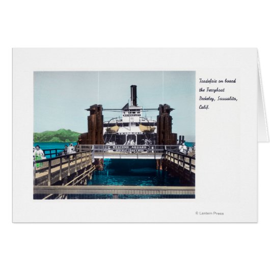 View of the Berkeley Ferryboat Trade Fair Cards (Front Horizontal)