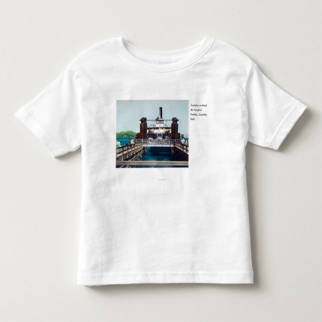 View of the Berkeley Ferryboat Trade Fair Toddler T-shirt (Front)