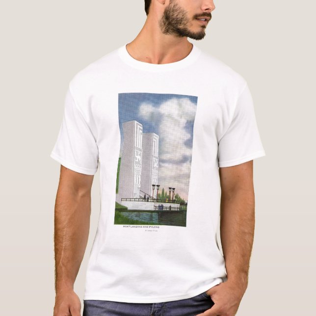 View of the Boat Landing and Pylons T-Shirt (Front)