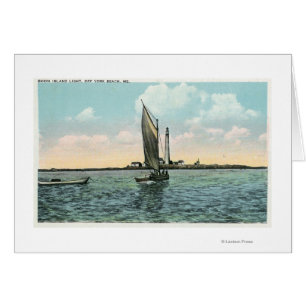 View of the Boon Island Lighthouse off York Cards