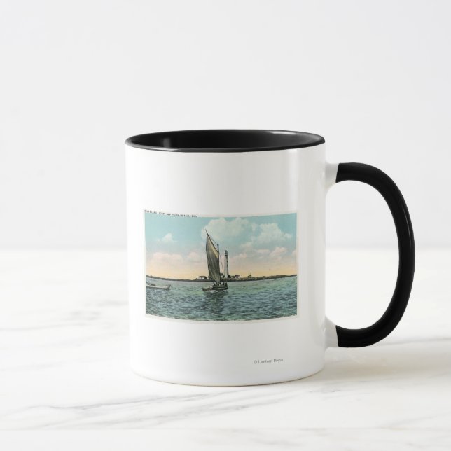 View of the Boon Island Lighthouse off York Mug (Right)