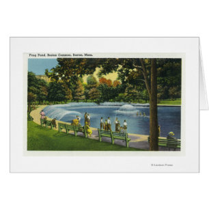 View of the Boston Common Frog Pond Cards