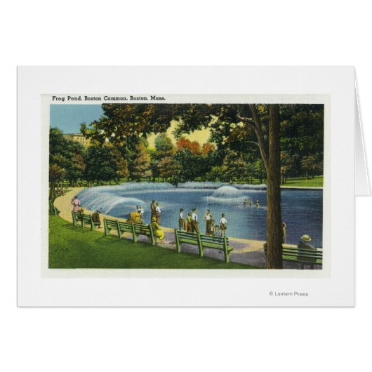 View of the Boston Common Frog Pond Cards (Front Horizontal)