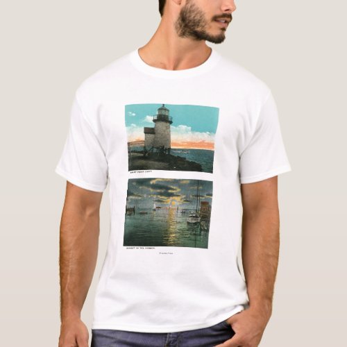 View of the Brant Point Lighthouse T_Shirt