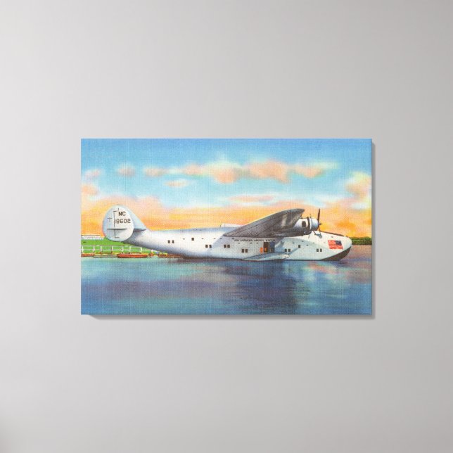View of the California Clipper Plane Canvas Print (Front)