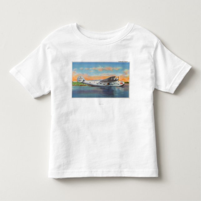 View of the California Clipper Plane Toddler T-shirt (Front)