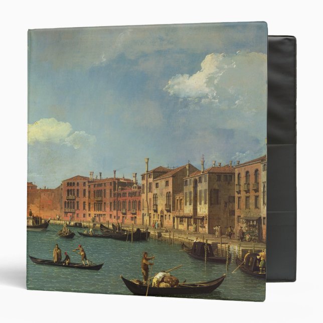 View of the Canal of Santa Chiara, Venice 3 Ring Binder (Front/Inside)