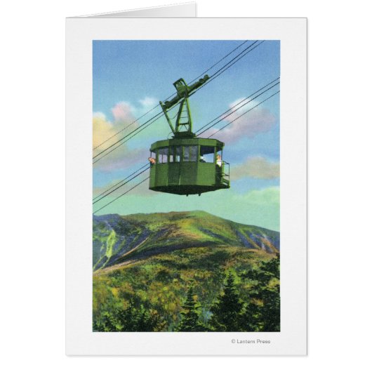 View of the Cannon Mt Tram Ascending (Front)