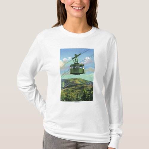 View of the Cannon Mt Tram Ascending T_Shirt