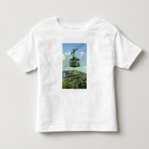 View of the Cannon Mt Tram Ascending Toddler T-shirt