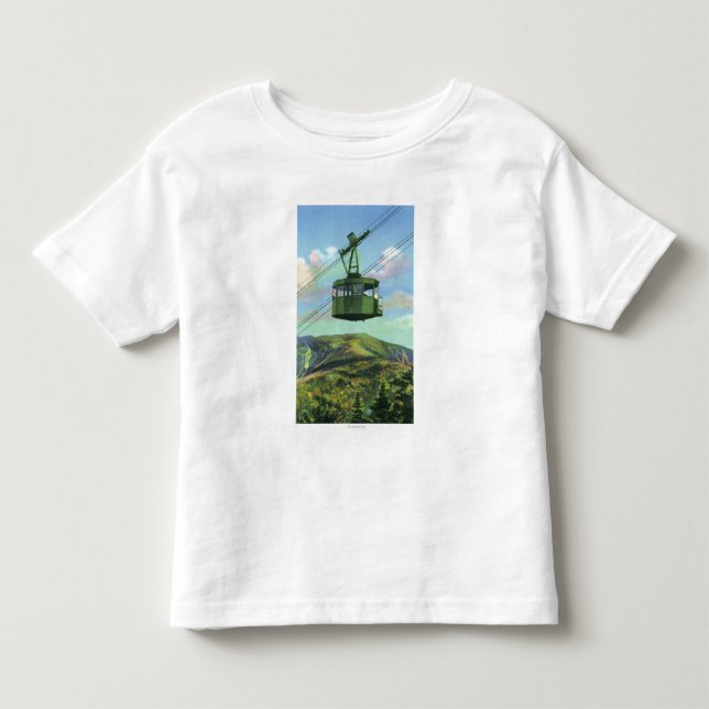 View of the Cannon Mt Tram Ascending Toddler T-shirt (Front)