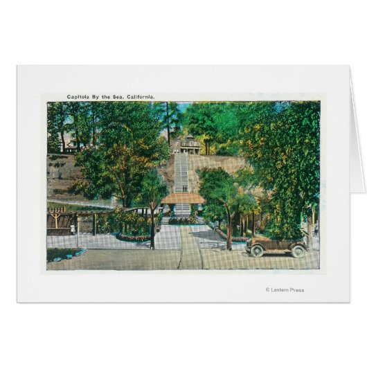 View of the Capitola StepsCapitola, CA Cards (Front Horizontal)