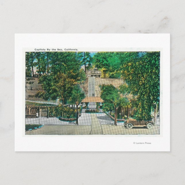 View of the Capitola StepsCapitola, CA Postcard (Front)
