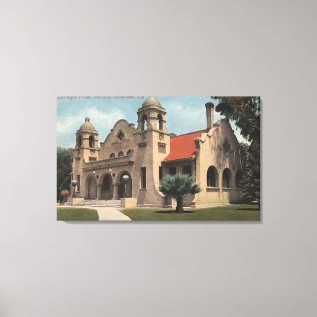 View of the Carnegie Public Library Canvas Print (Front)