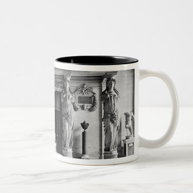 View of the Caryatids Tribune Two-Tone Coffee Mug (Right)